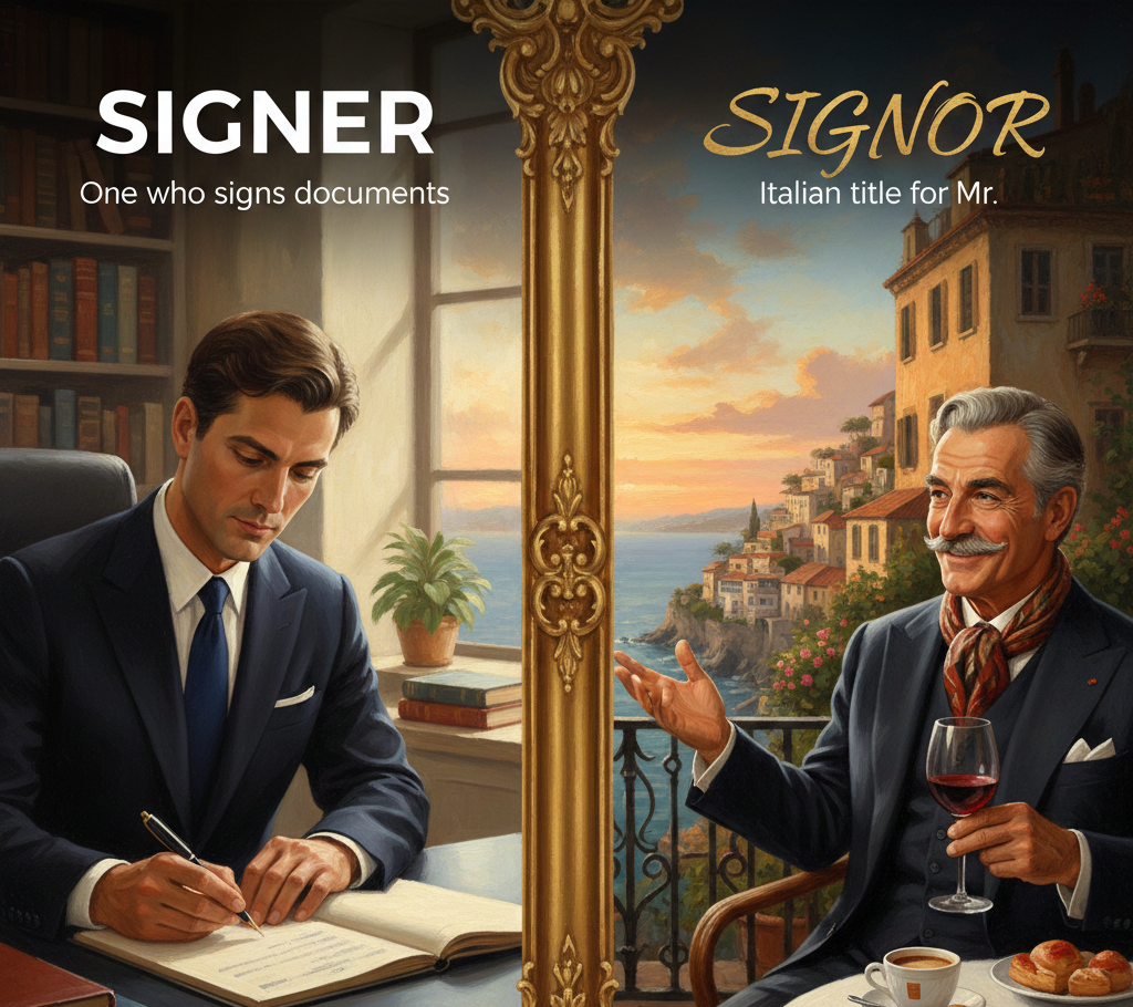 Signer or Signor: What’s the Real Difference?