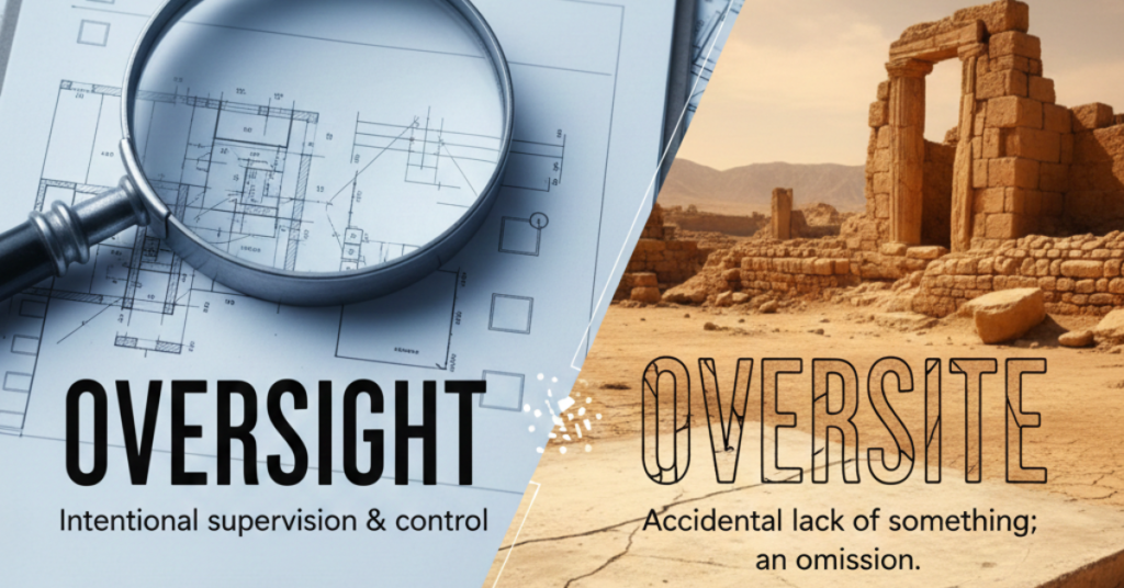 Oversight vs Oversite: What’s the Difference?