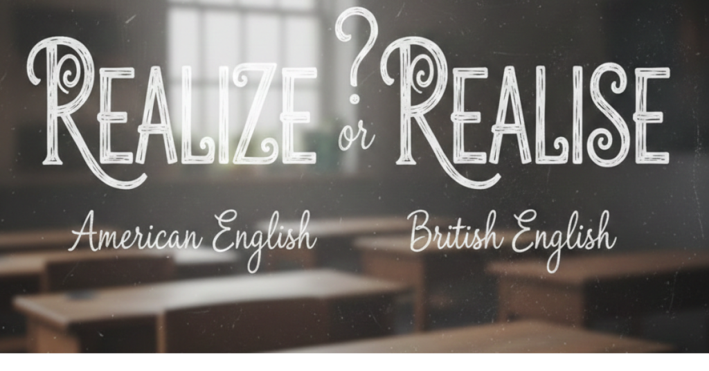 Realize or Realise: Which Spelling Is Correct?