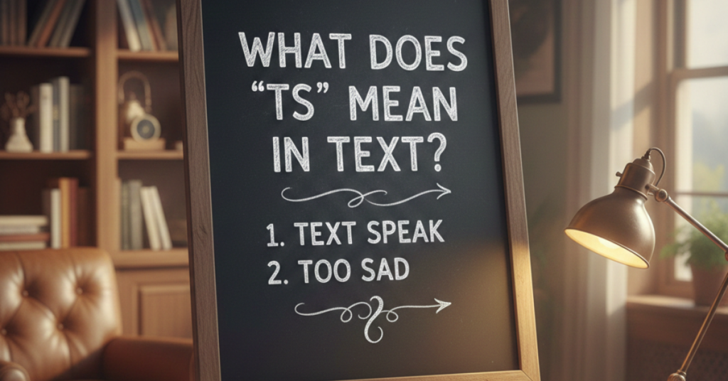 What Does TS Mean in Text?