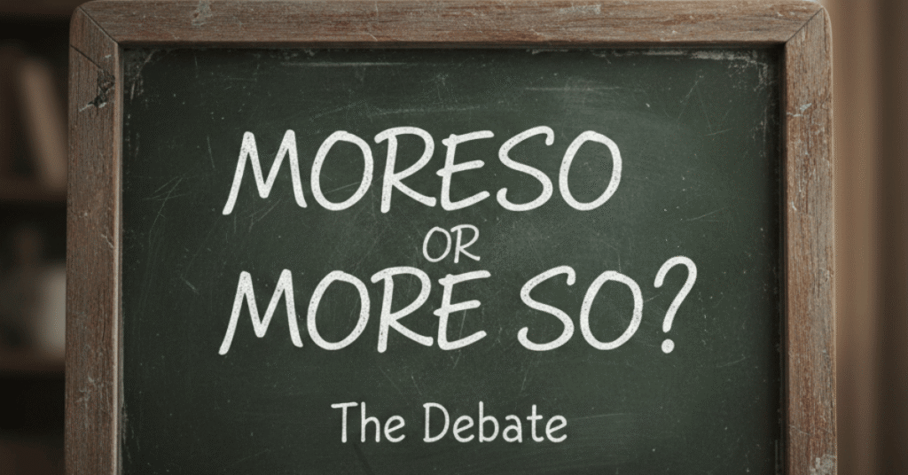 Moreso or More So: Which One Is Correct?