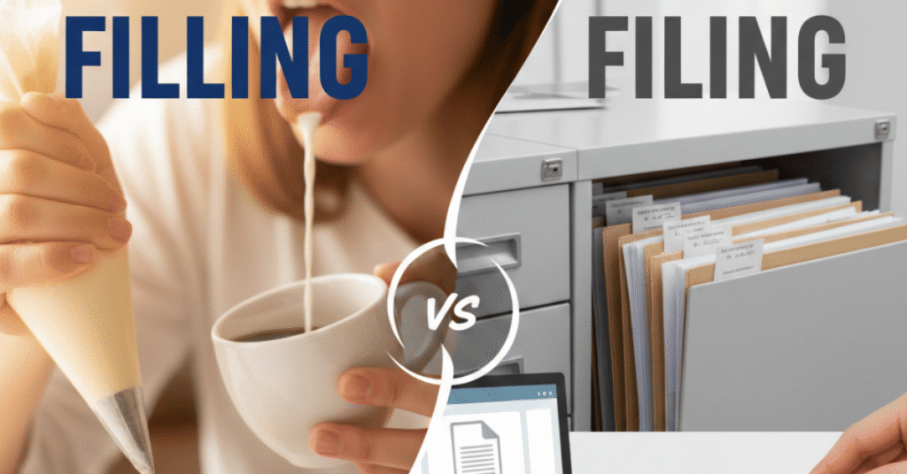 Filling vs Filing: What’s the Difference?