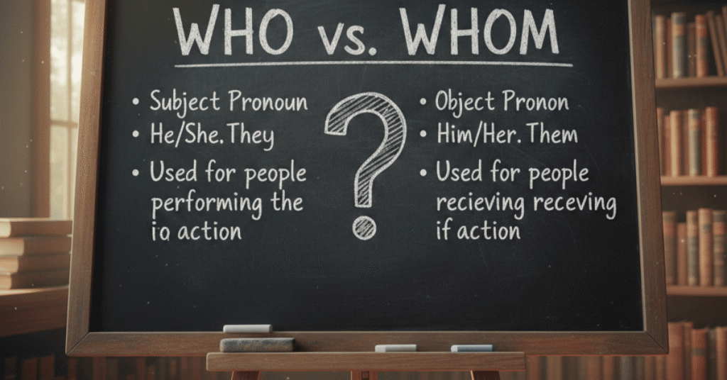 Who vs Whom: When to Use Each Correctly
