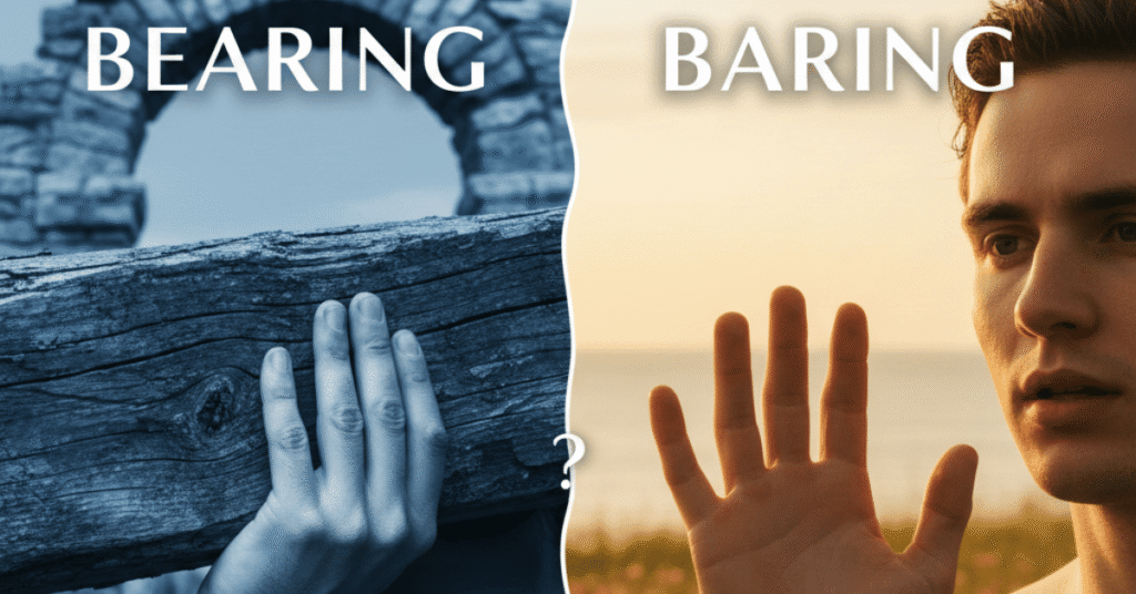Bearing or Baring: How to Use It Correctly