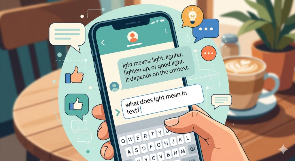 Lght Meaning in Text: What Does It Really Mean?