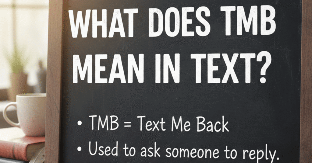 What Does TMB Mean in Text?