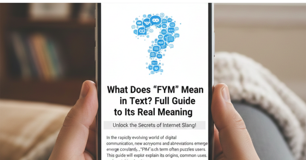 What Does “FYM” Mean in Text? Full Guide to Its Real Meaning
