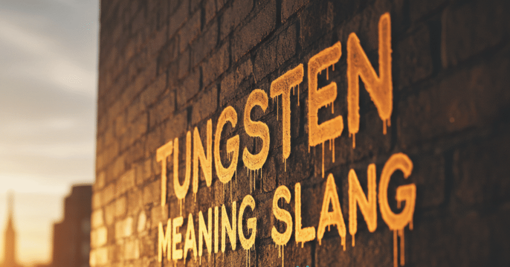 Tungsten Meaning Slang: Why Is Everyone Saying It?