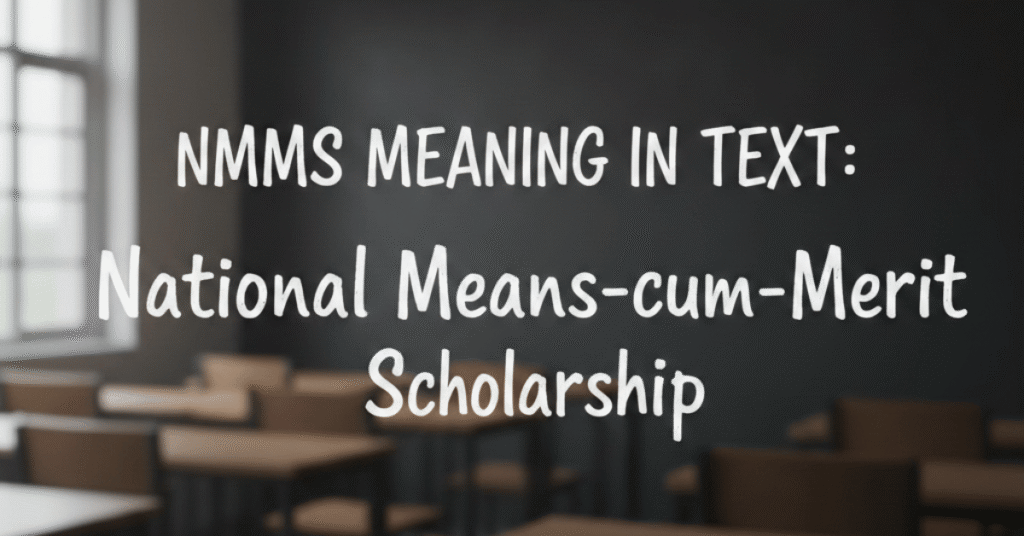 NMMS Meaning in Text