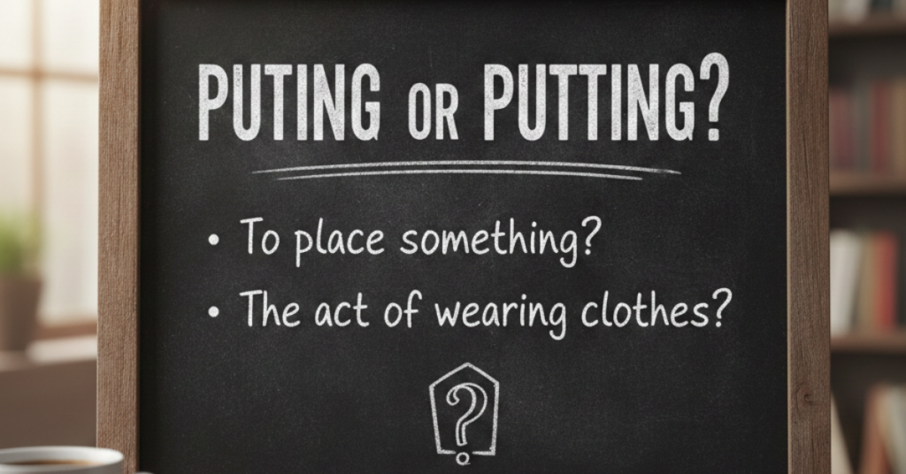 Puting or Putting: Which One Is Correct?