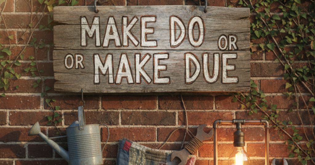 Make Do or Make Due: Which One Is Correct?
