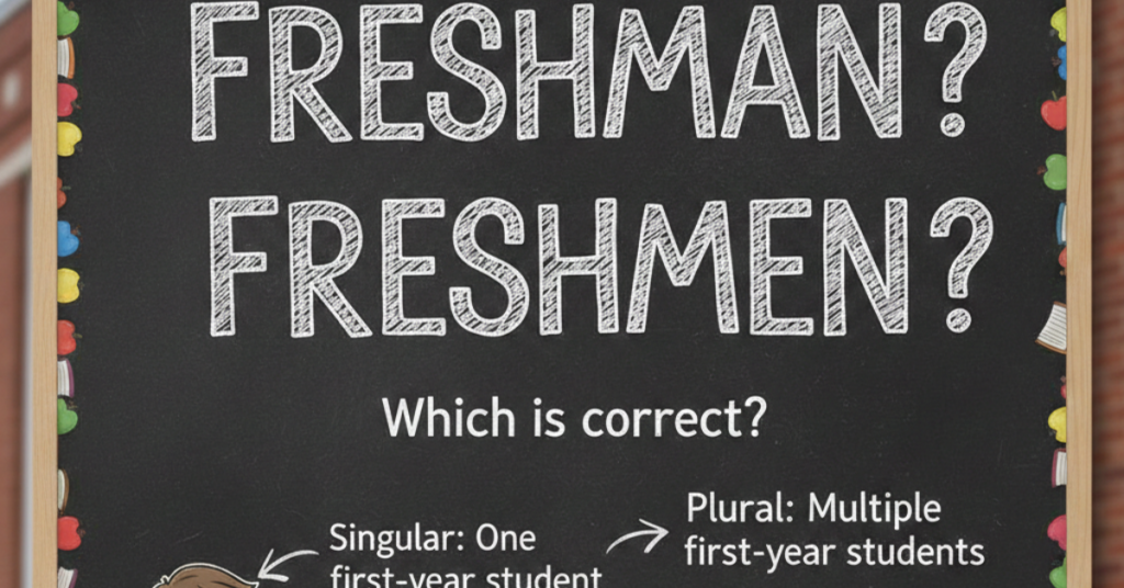 Freshman or Freshmen: What’s the Difference?