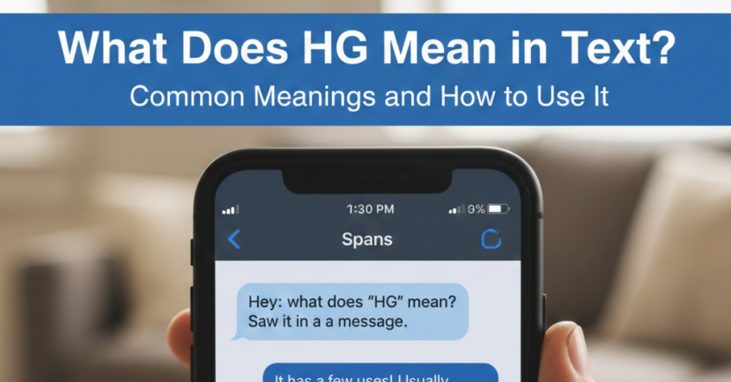 What Does HG Mean in Text? Common Meanings and How to Use It